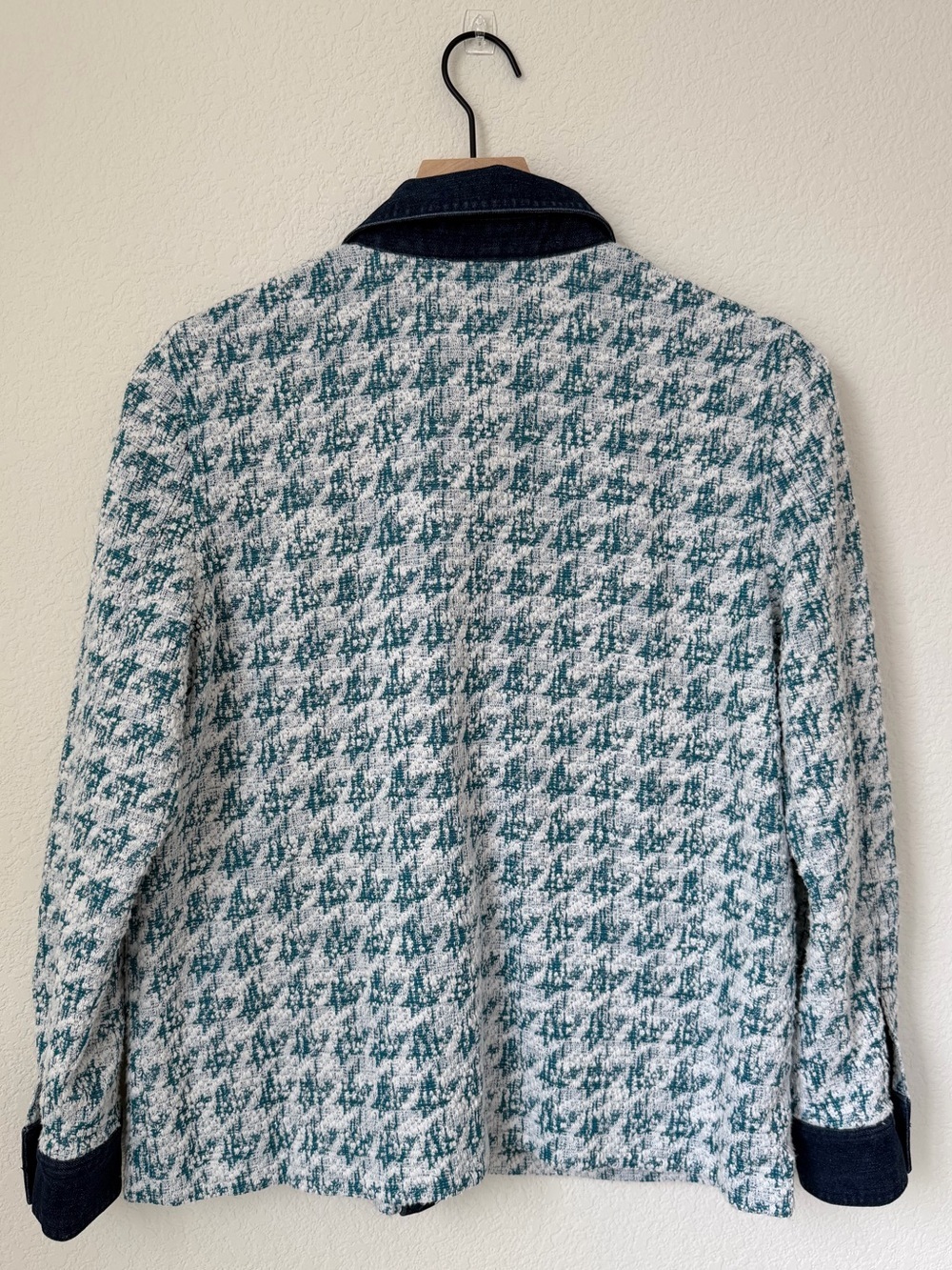 Ruby Rd. Petite Twill and denim details jacket. Vintage - Picture 5 of 11